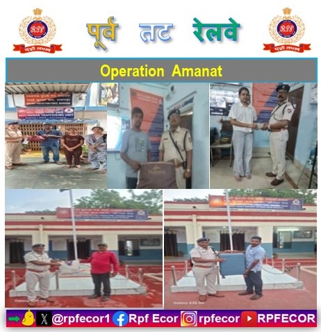 rpfecor1's tweet photo. @RPF_INDIA 
"Keep your luggage with you! RPF/East Coast Railway retrieves passenger belongings worth ₹.46,000/- across East Coast Railway and reunites with their actual claimants on 09th March 2026.
#OperationAmanat
#RecoveredAndReturn https://t.co/6FDBkdcEbU