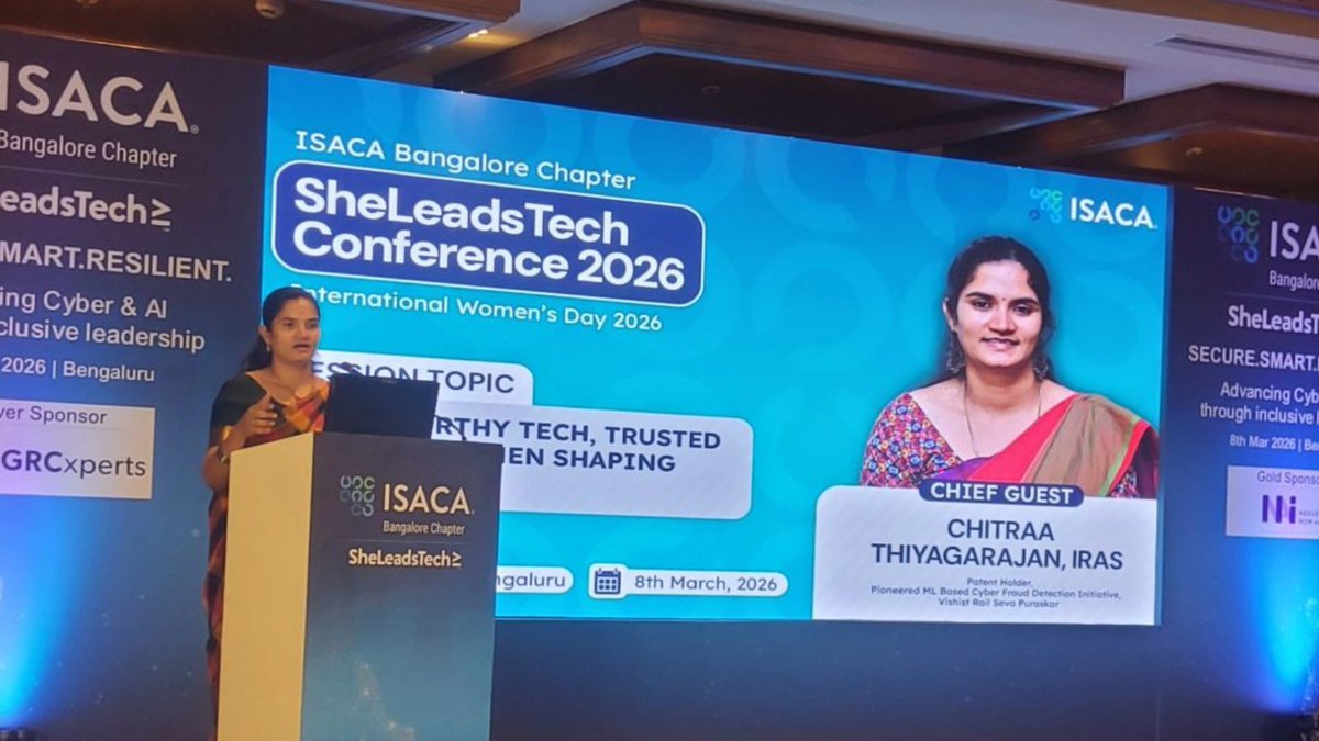 SheLeadsTech 2026: ISACA Bangalore Brings Women Leaders Together to Shape AI and Cybersecurity Future globalbusinessline.com/leadership/she…