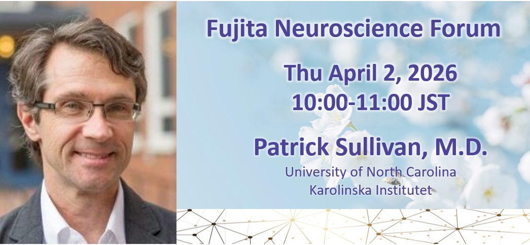 FHU_ICBS's tweet photo. Fujita Neuroscience Forum 🌍新年度もオンラインで開講❗️世界最大の精神疾患ゲノム研究である精神医学ゲノミクスコンソーシアム(PGC)のディレクターを務めるパトリック・サリバン教授をお迎えします。
🗓️4/2（木）10：00～ ｜ZOOM開催｜参加無料
🔗詳細→https://t.co/rX7k6oSpdQ https://t.co/ZHGVOAqdOu