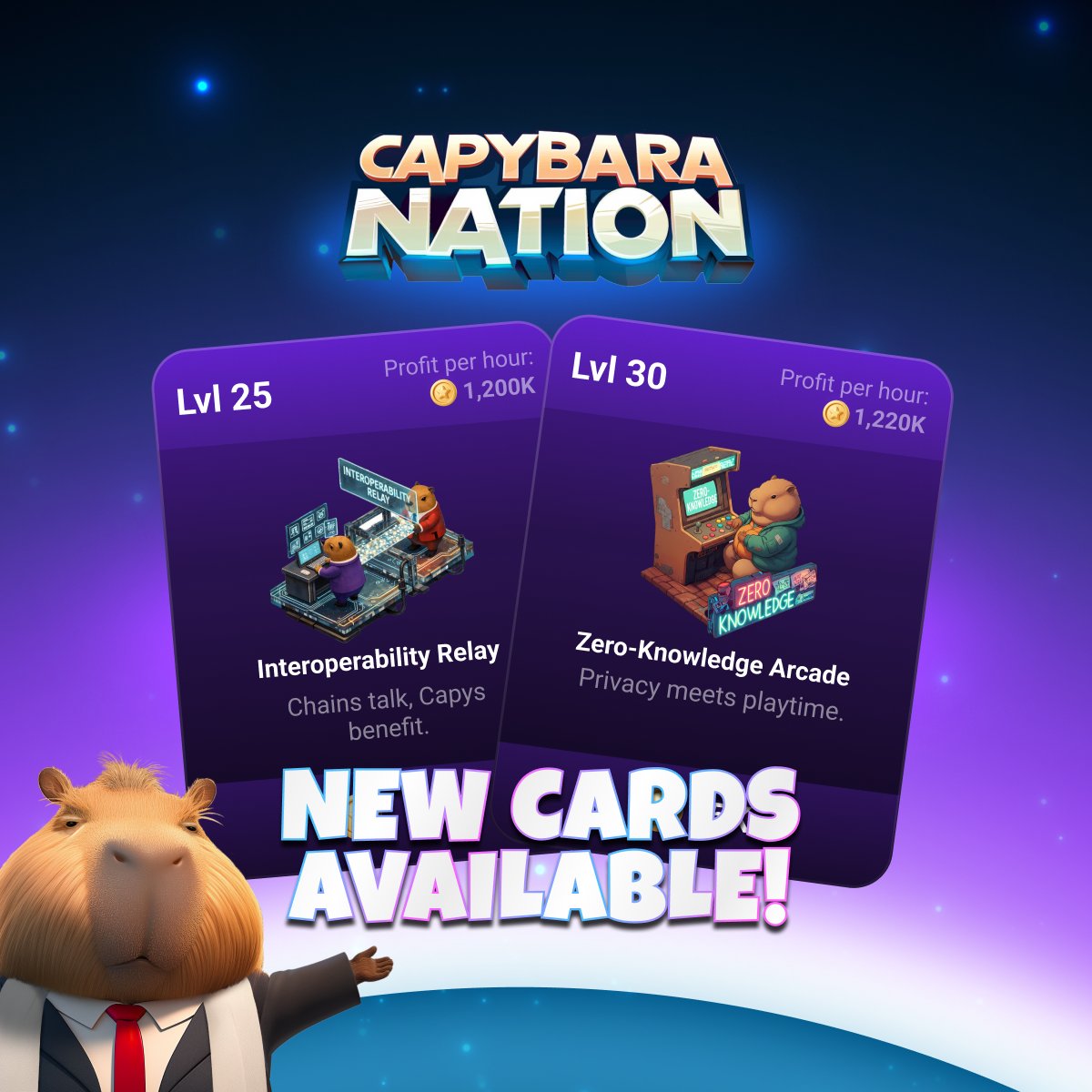 Capybara Nation - $BARA is live on Crypto.com tweet media