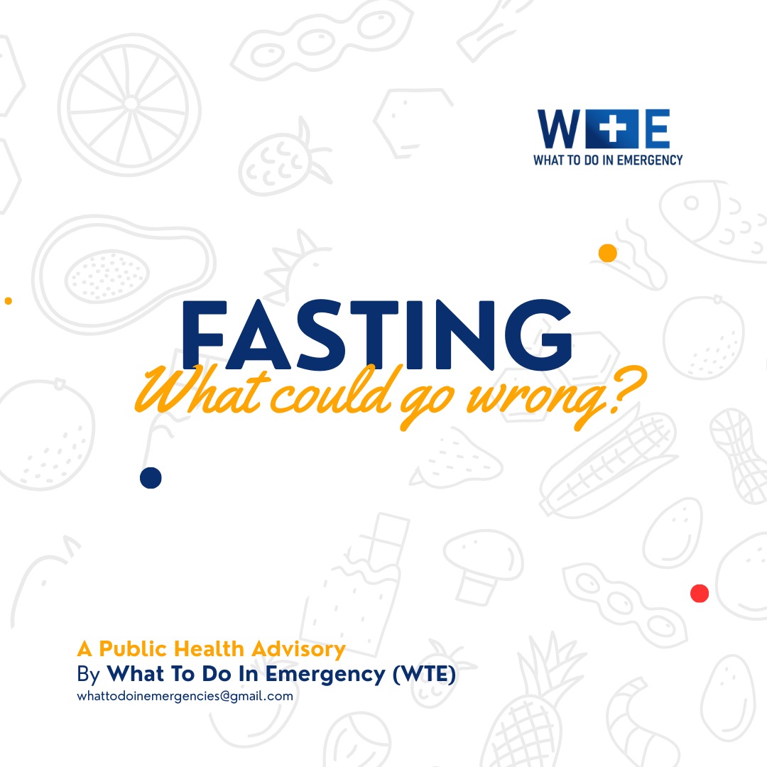 wte_nigeria's tweet photo. Happy fasting 🥳
Fasting could get dangerous!
Know the triggers. Recognise it. Act fast.
#EmergencyAwareness #PublicHealthNigeria #Fastingseason #WTE https://t.co/qivHa93k2J