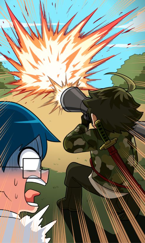 🗒活動報告

 アオイ「今日はひびき君と一緒に鬼ごっこだ…って何してるのー！？！？」 
ひびき「ん？戦場では普通だが？」