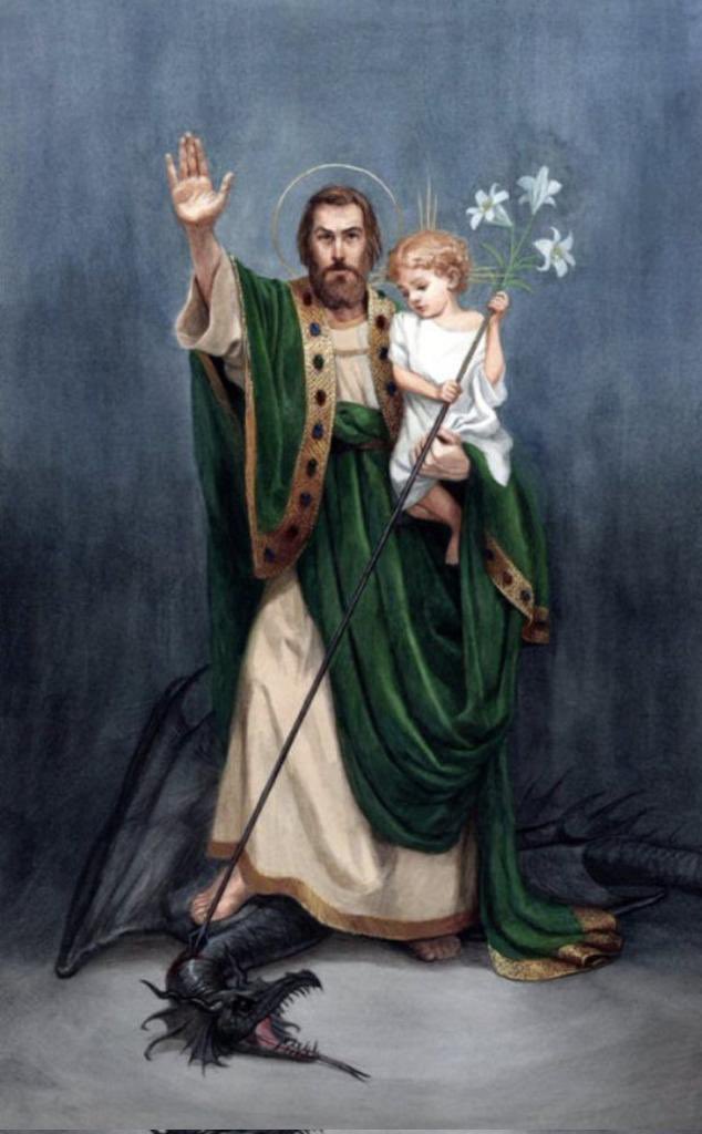 SkyVirginSon's tweet image. St. Joseph. Patron of workers, fathers, universal Church. Husband of Mary, foster father of Jesus; model of humility and obedience. Intercede for us. Amen 🙏
