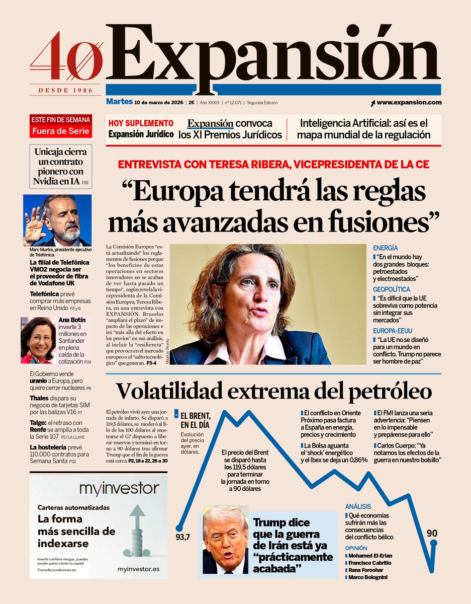 expansioncom's tweet photo. Nuestra portada de hoy, 10 de marzo.

https://t.co/FZP0qXVJVb https://t.co/4Kz408LEGT