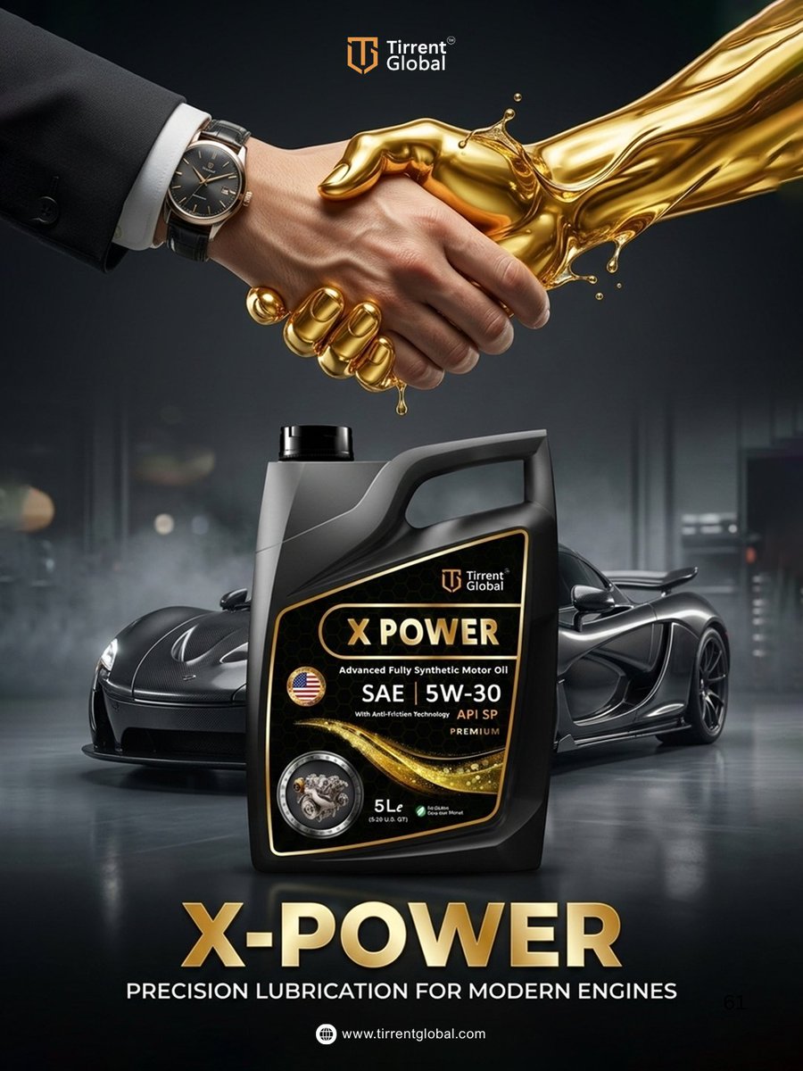 tirrentglobal's tweet photo. Tirrent Global : Power that your engine can trust.
When performance meets protection, the result is Tirrent Global X-Power.
Website: https://t.co/cyfYsVeMkt
#tirrentglobal #revupyourengine #xpower #engineoil #fullysynthetic #performancedrive #carcare #poweronwheels https://t.co/fTvsfOallA