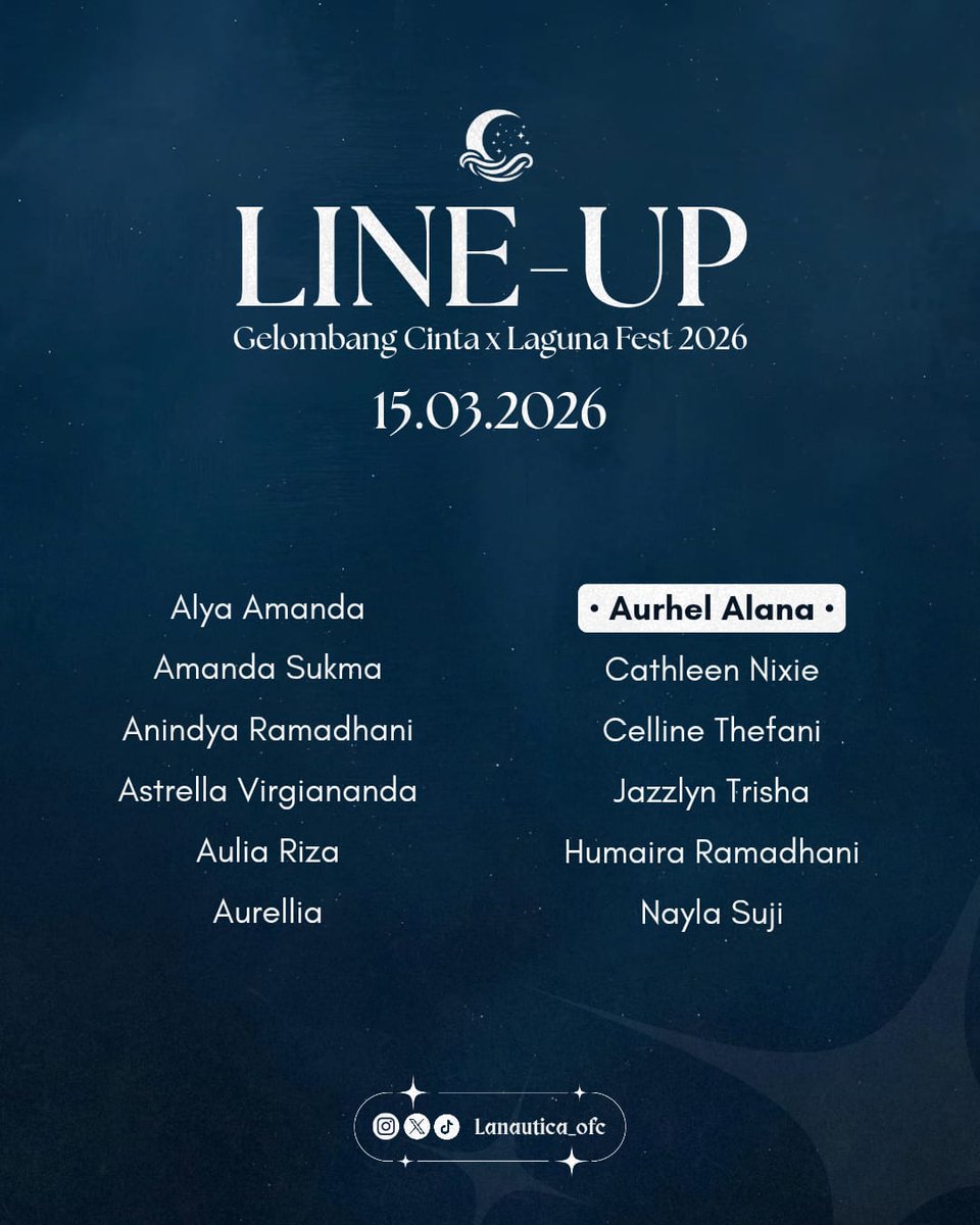 <a href="/AR_LanaJKT48/">Aurhel Alana</a> 𝑬𝒗𝒆𝒏𝒕 𝑺𝒄𝒉𝒆𝒅𝒖𝒍𝒆

🗓️ 15 Maret 2026
🕖 All Day
📜Off Air Event "Gelombang Cinta X Laguna Fest 2026"
📍Halaman GSC UIN Gus Dur, Pekalongan

Jangan lupa amanin tiketnya ya guyss👋🏻