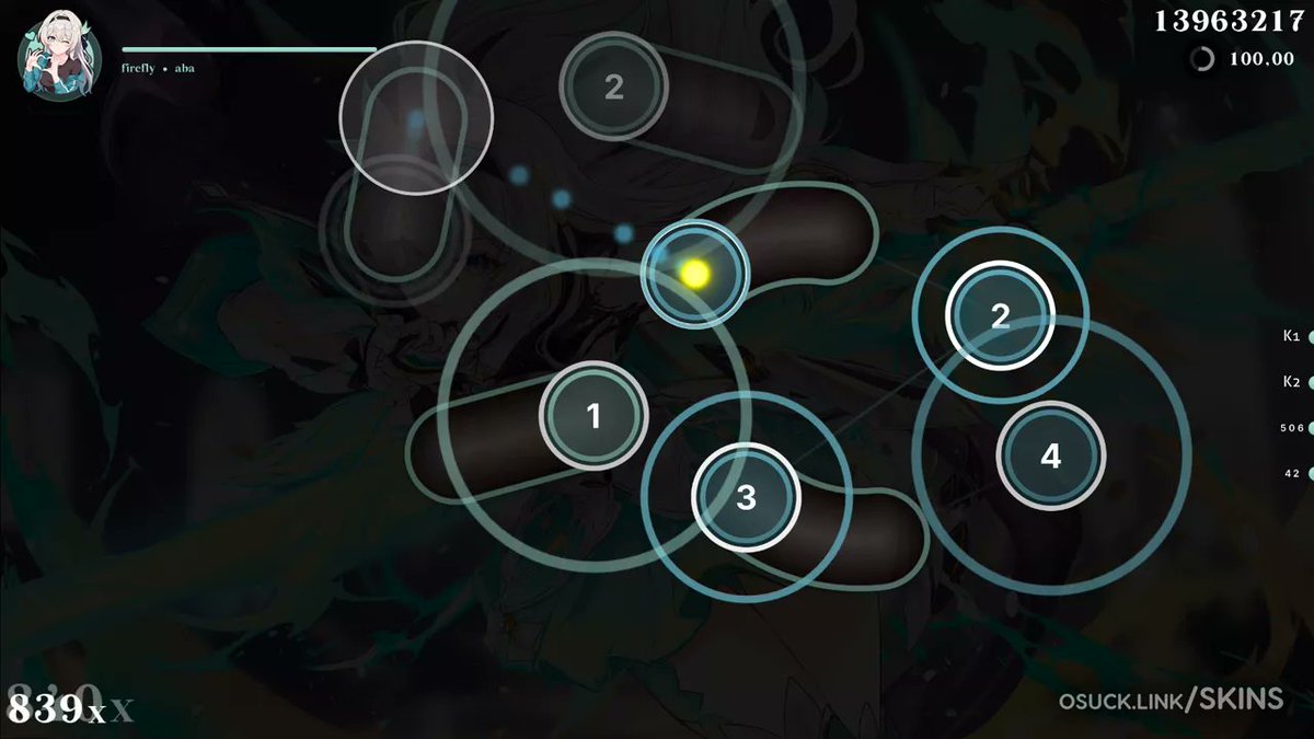 AK] Firefly -» v1.0 Aspect ratio: 16:9 Modes: osu Size: 31.4 - 31.6MB ...