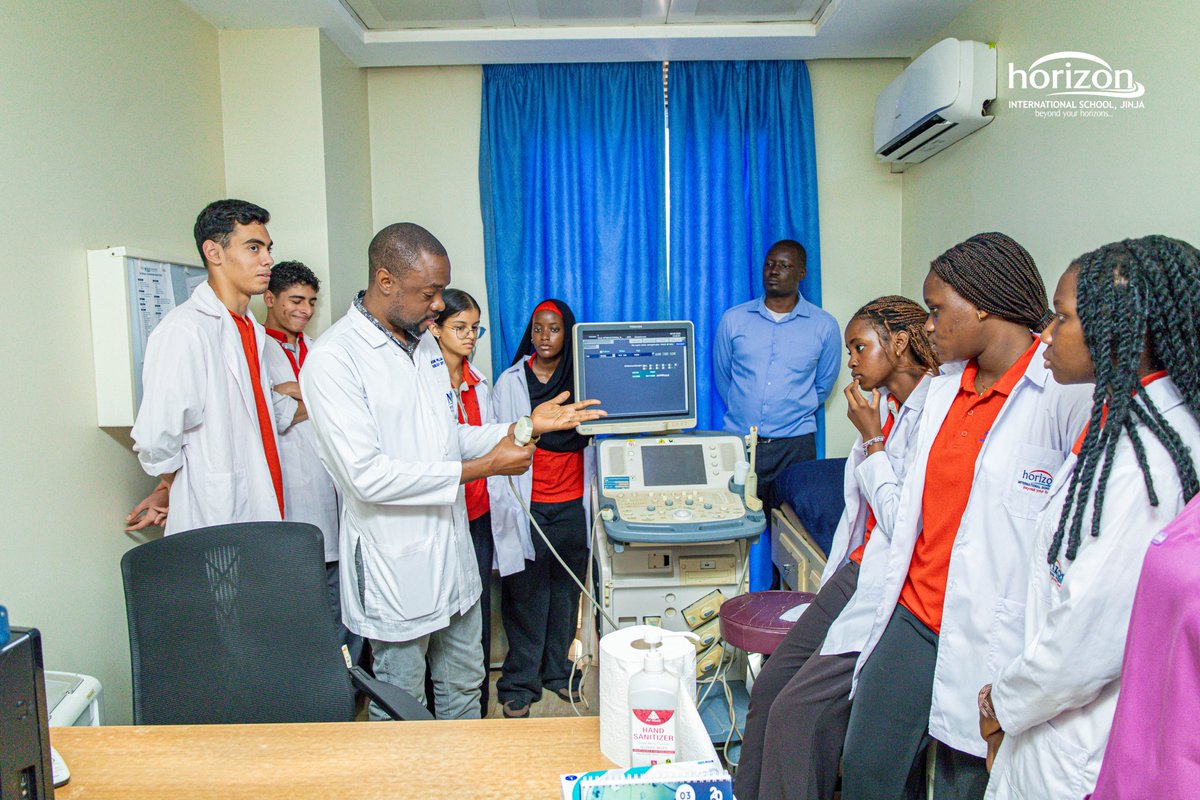 horizon_uganda's tweet image. Last week, our Year 11, 12, and 13 Physics students went on a guided study trip to Nile International Hospital in @JinjaCity to explore and have a hands-on experience of what they have been learning theoretically in their medical physics module.

#HandsOnLearning #MedicalPhysics