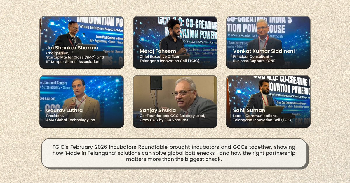 Telangana Innovation Cell, Govt. of Telangana tweet media