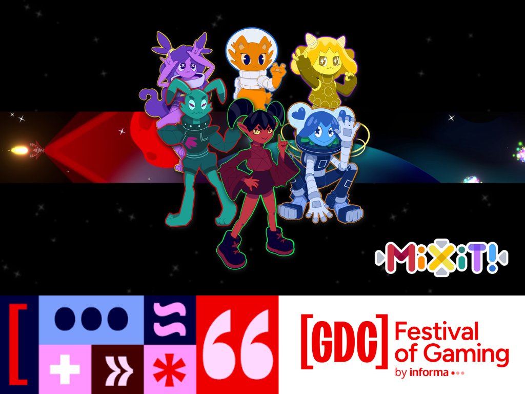 MixIt34580481's tweet photo. ASTROPILOTS, 
WHO'S READY FOR A SPACE ADVENTURE?

This year we're at @Official_GDC 

You ready for a space adventure? 
Contact our Producer @Isabel_pinkbear at info@t3ampo.com for a meeting.

MIX IT! IS SCIENCE BUT ARCADE.
https://t.co/OLpij9jQlI

#indiedev #CR #REVOLUTIONS https://t.co/sVK8uIDibx