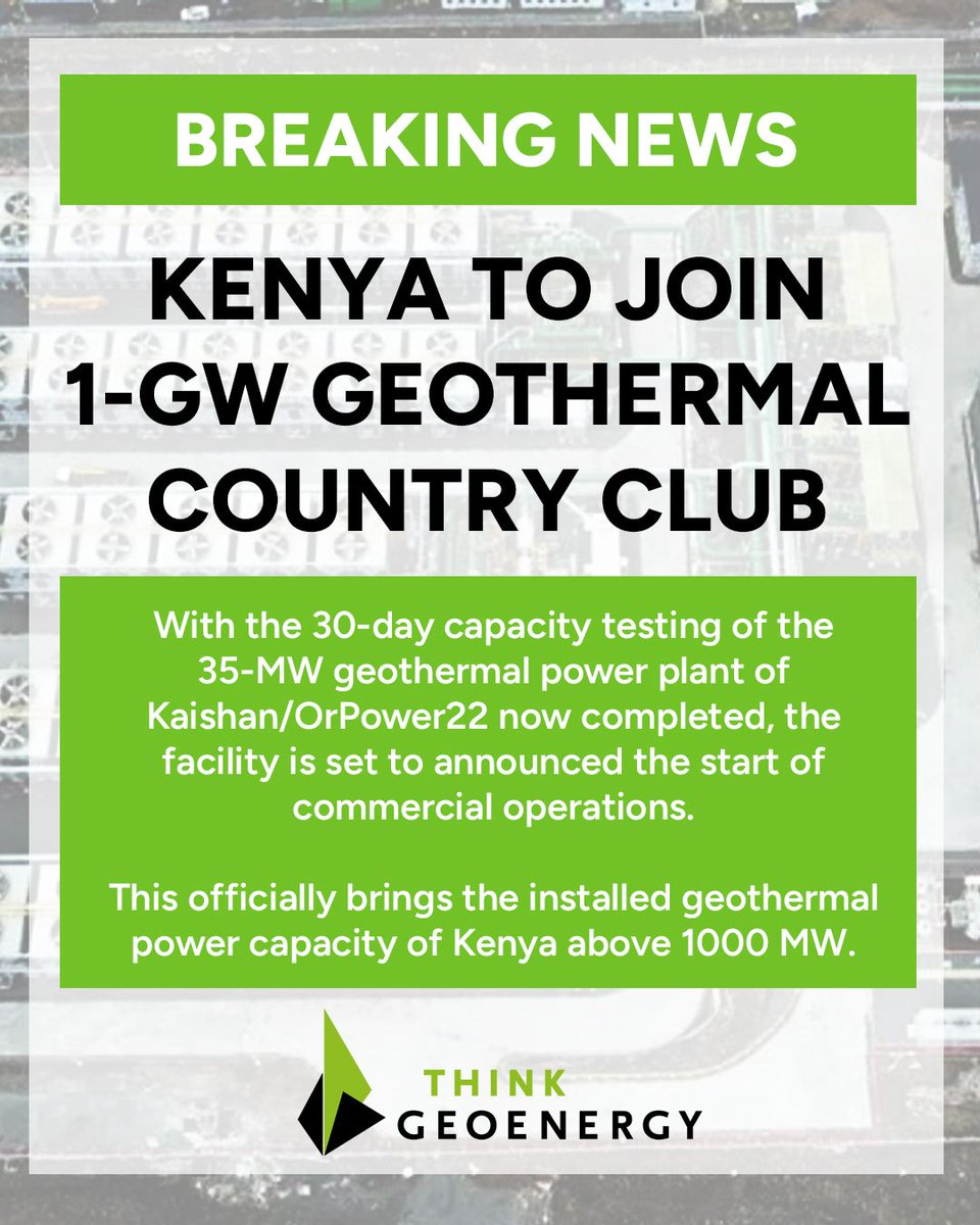 Geothermal Association of Kenya tweet media