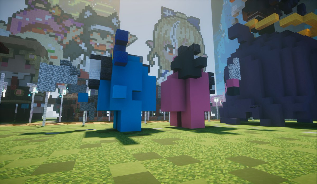 HololisCraft's tweet photo. ホロリスくらふとのホロライブな独自要素を見てみよう👀

ここはロビー、十数人で協力して作った建築物がいっぱいあります
イベントワールドやサバイバルワールドへの行き来をするための重要な場所です💡

#Minecraft #ホロライブ #hololive https://t.co/Y5u7gJ2pLt