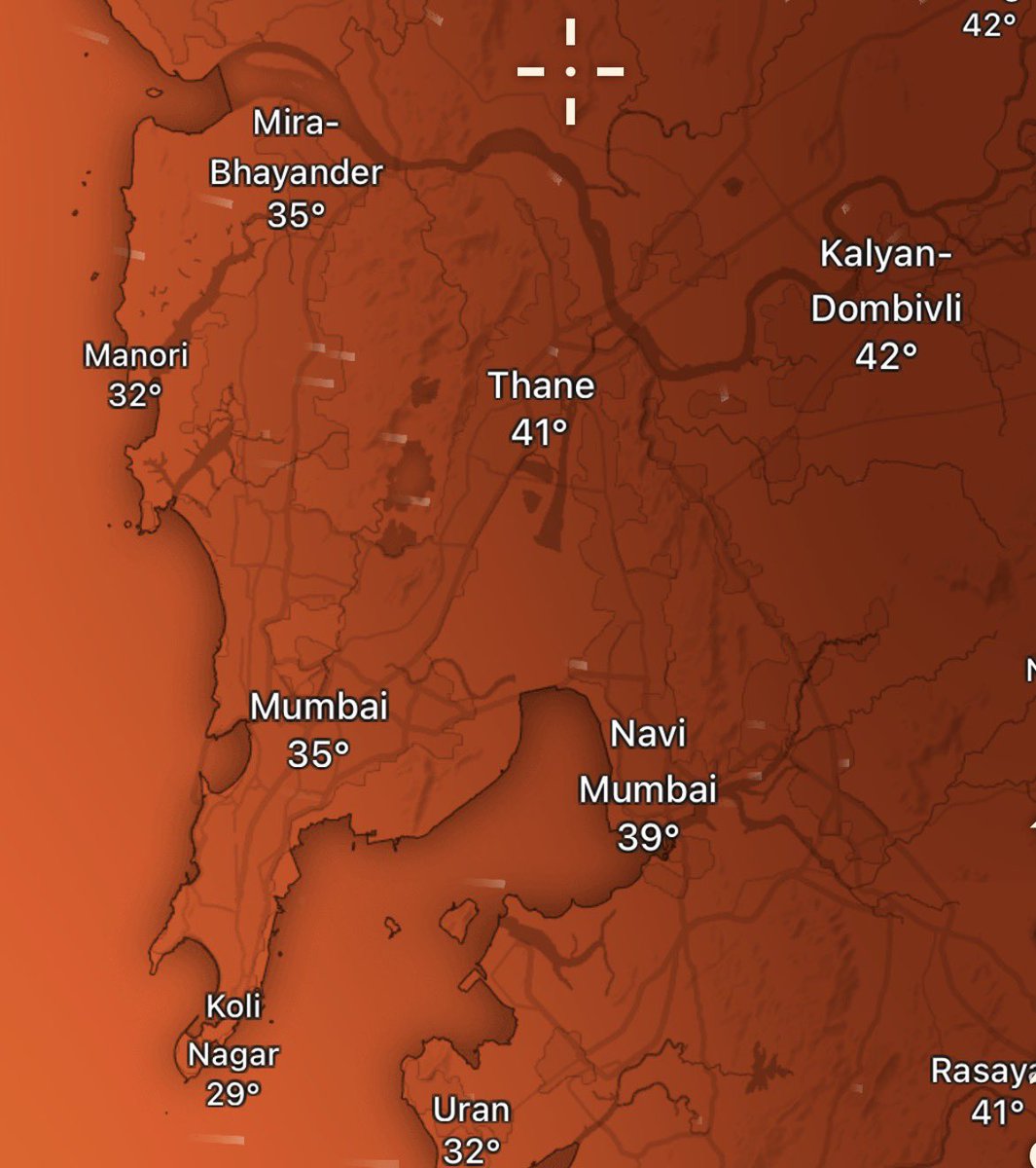 s_r_khandelwal's tweet photo. Its going to be very hot today before the temperature drops from tommorow. 

Mumbai: 39-40 
Thane&amp; Kalyan: 42🌡️🌡️ https://t.co/TPPRxuwMpt