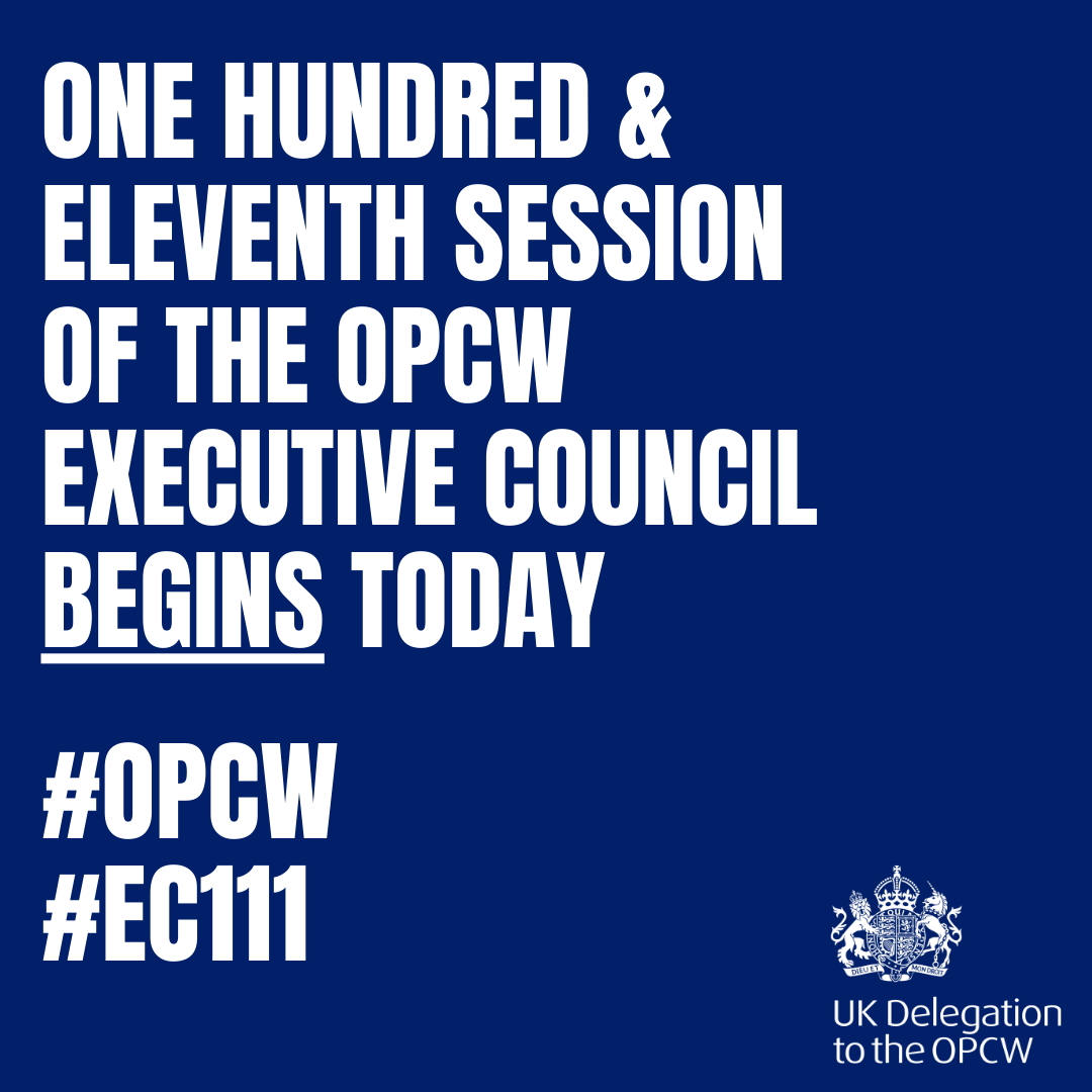 UK Delegation to the OPCW tweet media