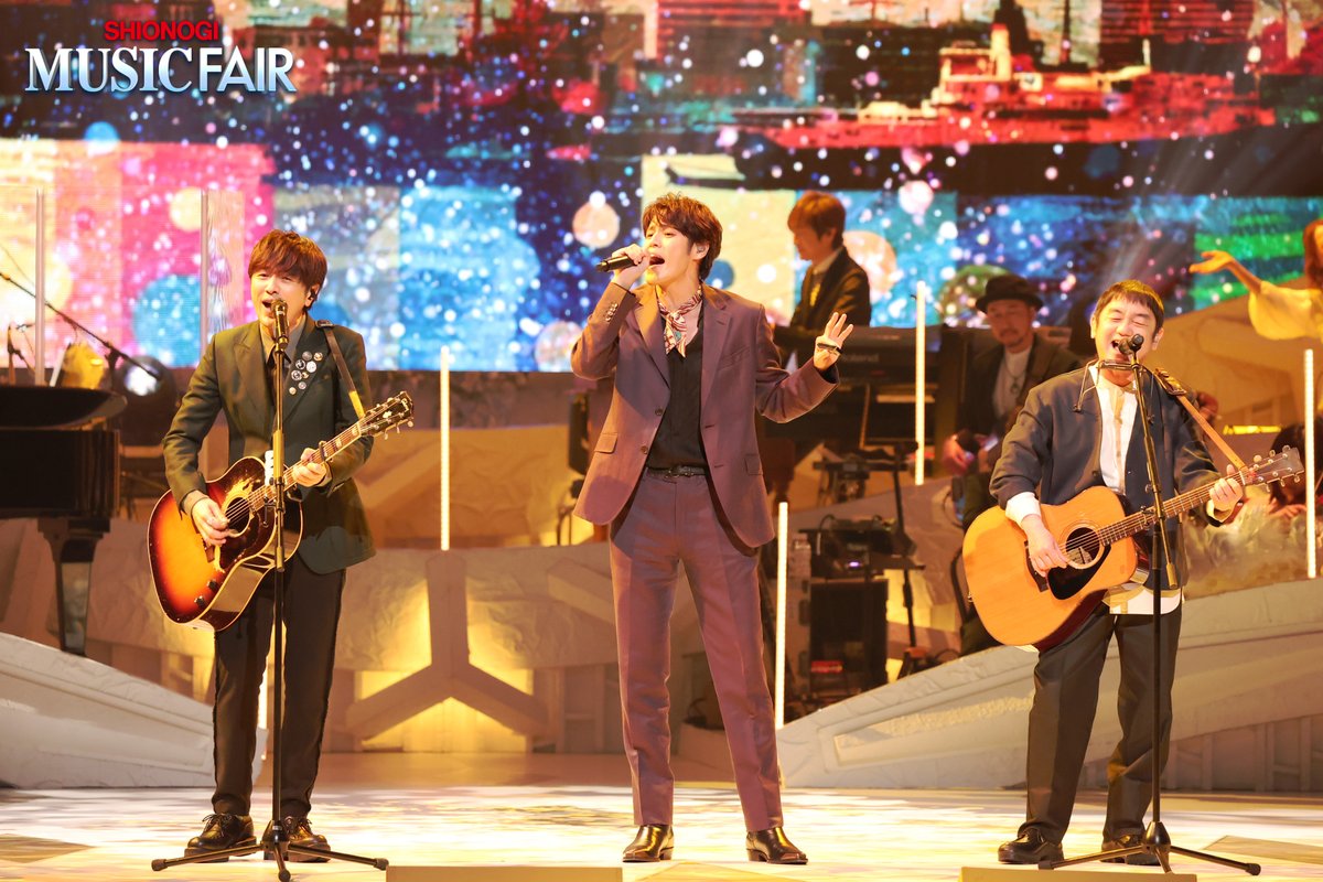 MUSICFAIR_Fuji's tweet photo. 3月21日 放送
3100回記念コンサート
⭐️第３夜⭐️

🎵サヨナラバス（#ゆず×#宮野真守）
🎵Dear・・・（#NiziU）
🎵EXCITE（#三浦大知）
🎵恋のつぼみ（#倖田來未×#WEST.）
🎵主人公（#さだまさし×#井上芳雄）

お楽しみに‼️✨

#MUSICFAIR
#ミュージックフェア https://t.co/H2mZ0OAOQj