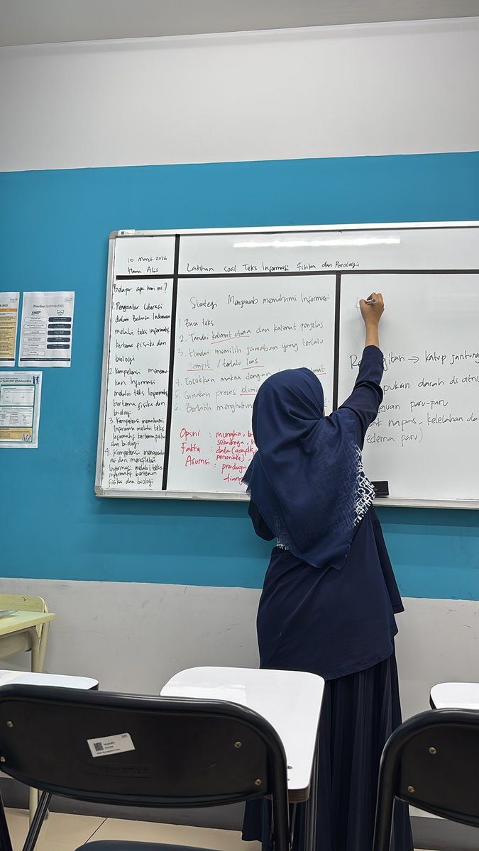 akhirnya les setelah satu minggu ga les gara gara us sialan 😛