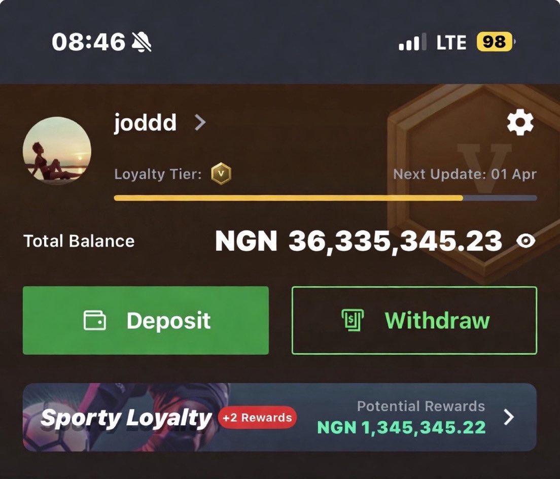 JAYwnaq's tweet photo. Waking up to see I won from flex 1 with huge stake last night 
God is soo good 
34M boom 💥 

Giveaway, like and retweet then drop id under for 50k funding . https://t.co/JDBp5FVVOR