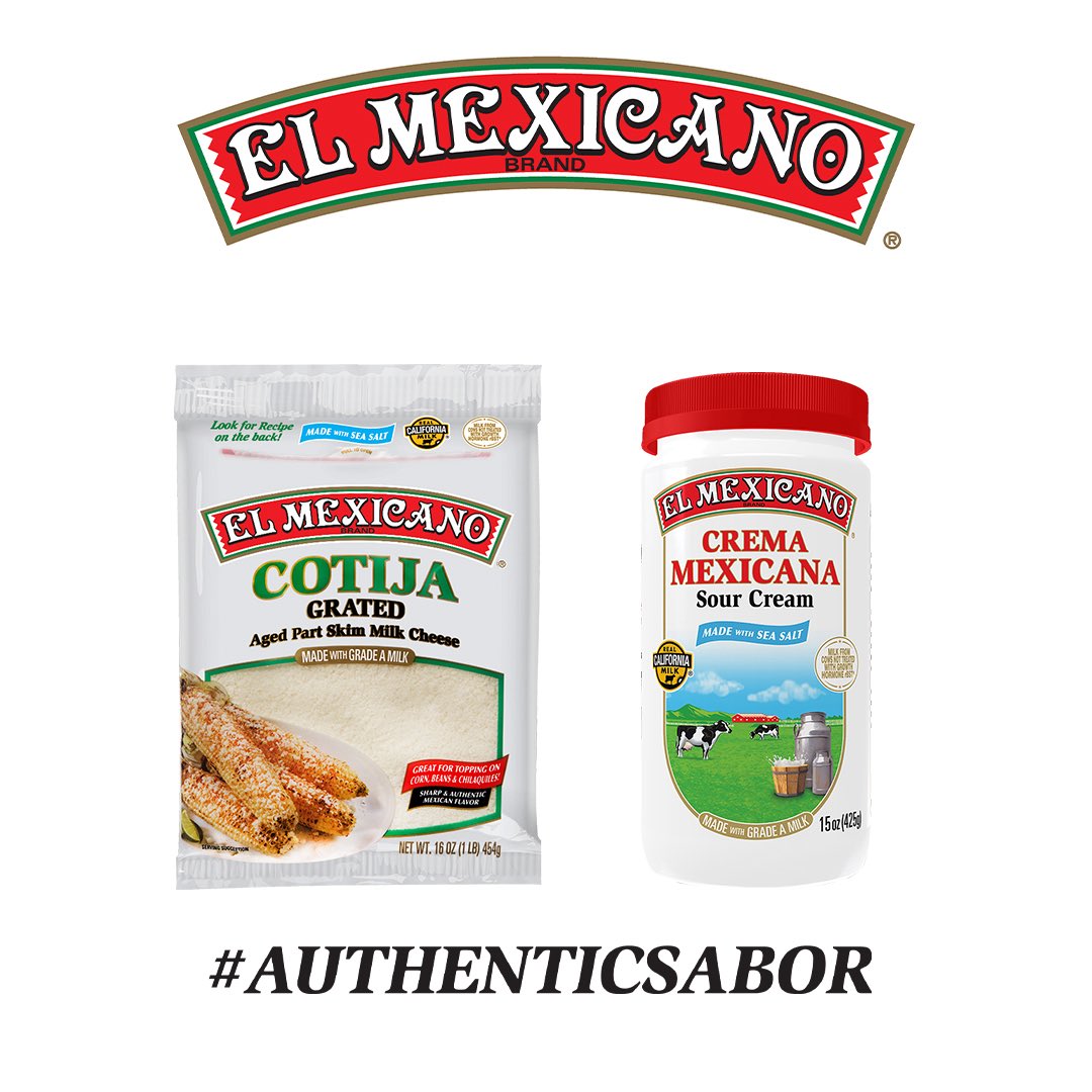 The dish that brings everyone to the table. Enchiladas Verdes topped with Queso Cotija Polvo and a smooth drizzle of Crema Mexicana El Mexicano®. Cooking done the right way.
#AuthenticSabor