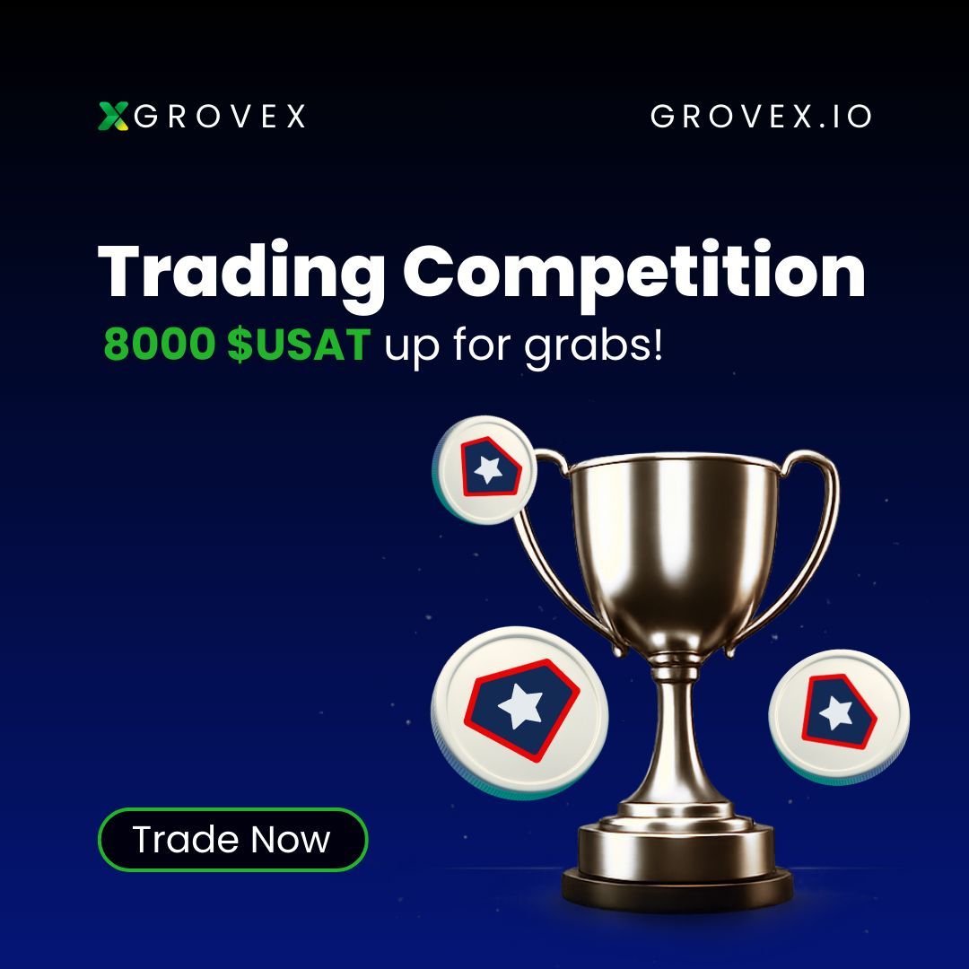 🏆 $USAT <a href="/usat/">USAT</a> Trading Competition

Trade USAT on GroveX and compete for a share of the 8,000 $USAT Prize Pool!

1st — 4,000 $USAT
2nd — 2,000 $USAT
3rd — 1,500 $USAT
4th — 500 $USAT

📅 Competition ends March 17

Start trading now and climb the leaderboard.
🔗
