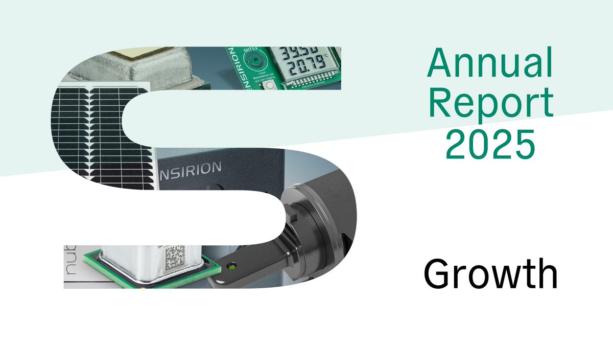 sensirion's tweet photo. Our 2025 Annual Report is out!

Strong revenue and profitability growth amid challenging markets, underlining Sensirion’s resilience; reinforced momentum for long‑term strategic growth.

Read the full report: https://t.co/PYfMjTz0m9

Let's keep driving growth in strategic areas! https://t.co/NQ6uSS0vvP