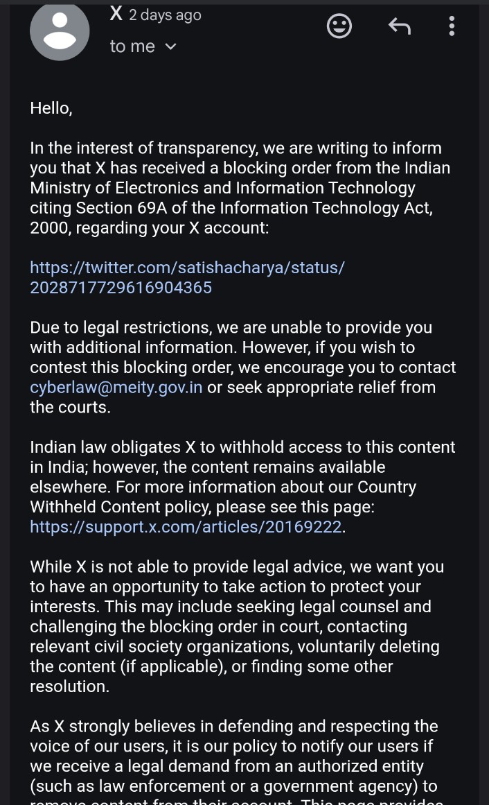 Satish Acharya tweet media