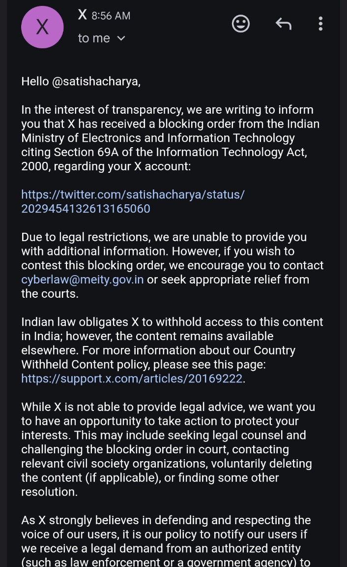 Satish Acharya tweet media