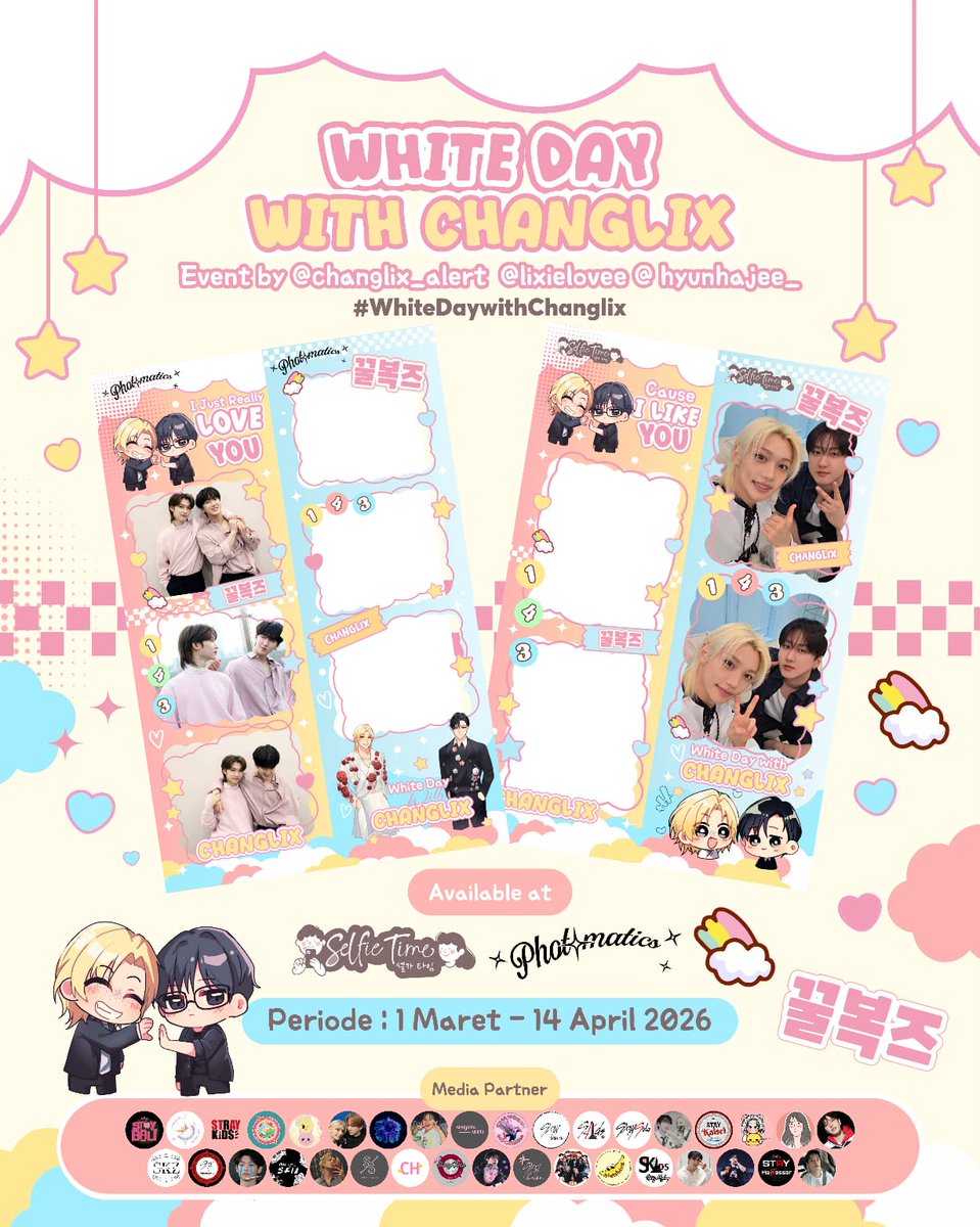 ❤︎ 𝐖𝐡𝐢𝐭𝐞 𝐃𝐚𝐲 𝐰𝐢𝐭𝐡 𝐂𝐡𝐚𝐧𝐠𝐥𝐢𝐱 ꫂ❁

Let's spread love &amp; snap your beautiful moments on White Day with ChangLix Photoframe ✨️

Event by <a href="/changlix_alert/">Changlix 빼빼로 K!SS 💋</a> <a href="/lixielovee/">WangJa</a> <a href="/hyunhajee_/">Ree •</a> 

🗓 : 1 March - 14 April, 2026
📍: Photomatics, Selfie Time

#.WhiteDayWithChanglix
