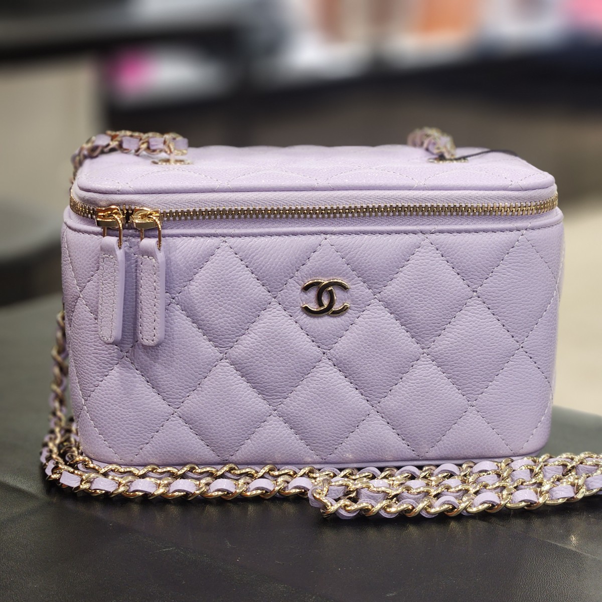 シャネル チェーンショルダーバッグ バニティケース ココマーク 