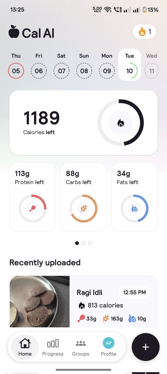 ArnavPanchal9's tweet photo. Tried Cal AI today. Loved it. Simple. Cost Efficient. 👍

Also noticed they’re using the Apple-style logo😆 https://t.co/RS3xp57Vc7