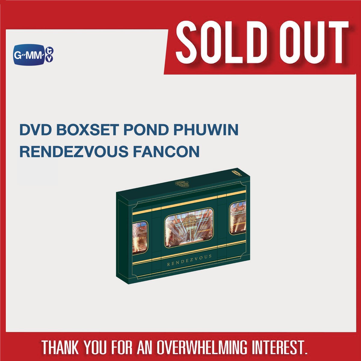 未開封PONDPHUWIN RENDEZVOUS FANCON DVD OFFICIAL GOODS] PONDPHUWIN RENDEZVOUS DVD BOXSET 💵 Price : 1.215