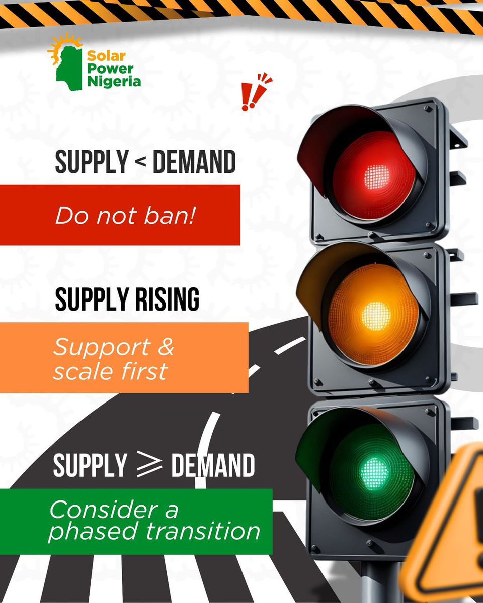 Solar is keeping the lights on for millions of Nigerians.

If imports stop before local supply is ready, access to solar could become harder and more expensive.

The transition must work for everyone.

#SolarPowerNigeria #DelayTheBan #KeepTheLightsOn