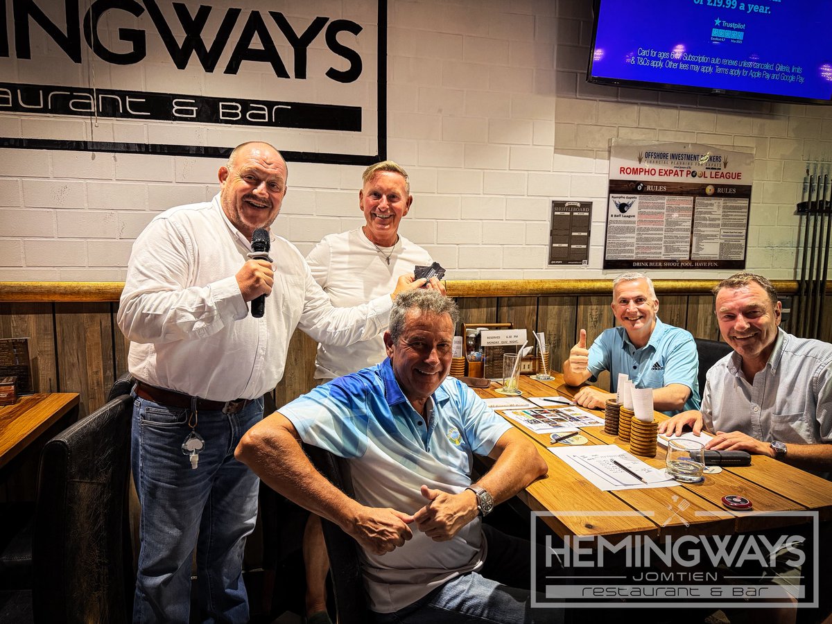 Hemingways • Jomtien tweet media