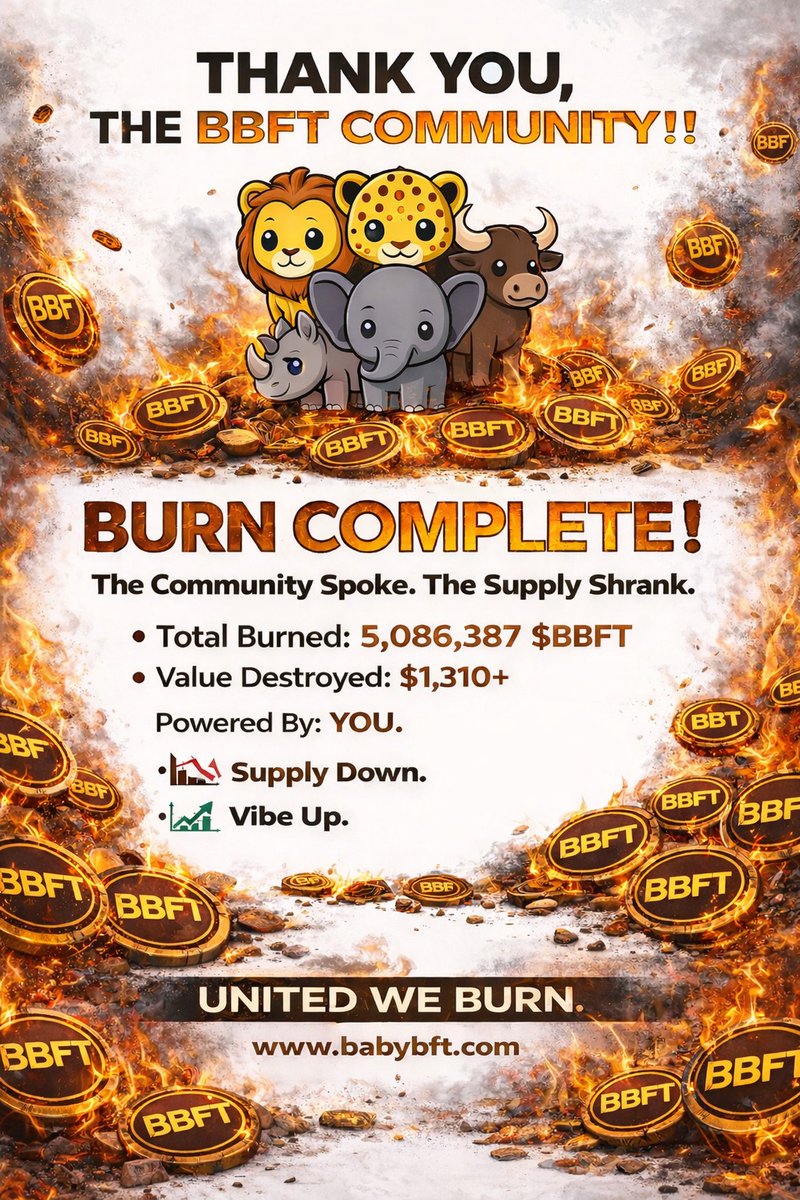 MariaNHambata's tweet image. United, we are unstoppable 💃💃💃💃🔥💥💎💜
#BBFT @BabyBft 
#BFT @five_token 
#MoonMission2026