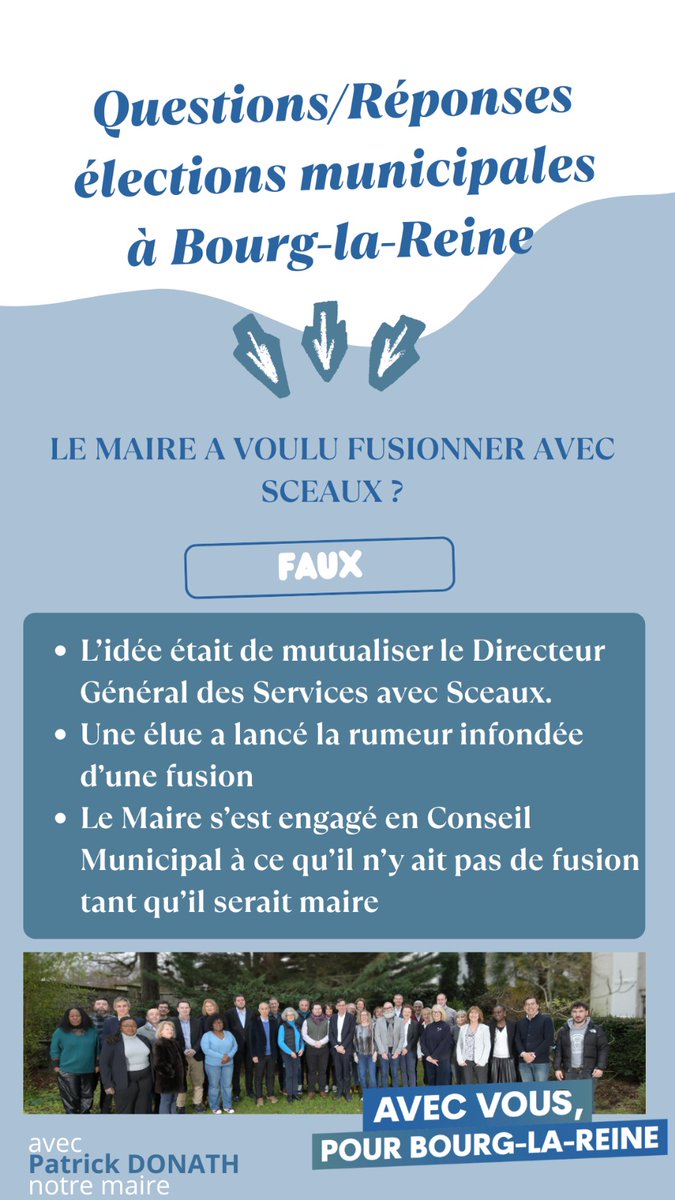 Patrick DONATH 2026 Avec vous, pour Bourg-la-Reine tweet media