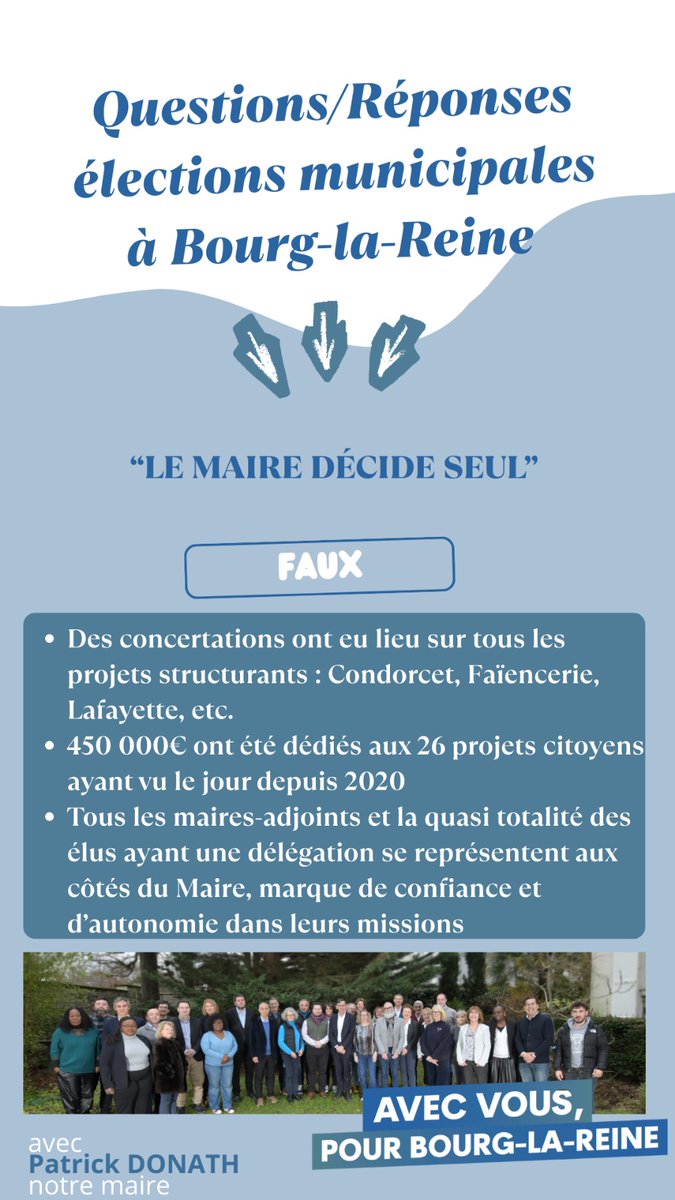 Patrick DONATH 2026 Avec vous, pour Bourg-la-Reine tweet media