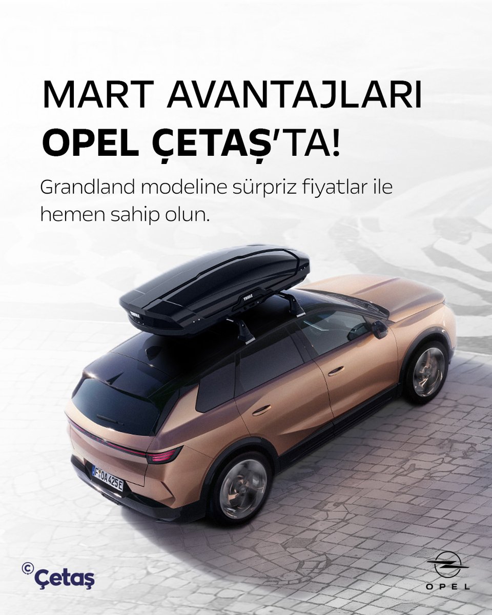 cetasopel's tweet photo. Grandland modeline sürpriz fiyatlar ile sahip olmaya hazır mısınız?

Hemen size en yakın Çetaş Showroomu'nu ziyaret edin, Mart ayına özel avantajlarla yola çıkın.

📞İstanbul Bayrampaşa: 0 (212) 614 40 04
📞İstanbul Büyükçekmece: 0 (212) 863 54 54
📞Tekirdağ Çorlu: 0 (282) 685 40 20
📞İzmit Kocaeli : 0 (262) 335 43 03

#Çetaş #ÇetaşOpel #ÇetaşOtomotiv