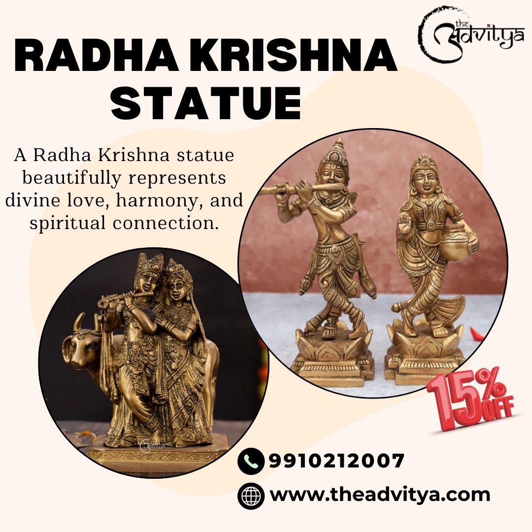 theadvityabrass's tweet image. A Radha Krishna statue beautifully represents divine love, harmony, and spiritual connection. For more information visit: theadvitya.com/collections/ra…

#RadhaKrishnaStatue #KrishnaIdol #LordKrishnaIdols #KrishnaStatue #GodIdols