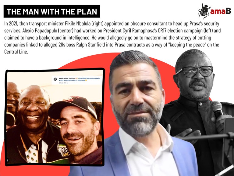 What a sordid tale! The excellent investigation and reporting from <a href="/amaBhungane/">amaBhungane</a> centers on the Tintin villain, PRASA security chief Alexio Papadopulo, a member of Cyril Ramaphosa's CR17 security team, of which he is unaware, whose murky background includes the extraordinary claim