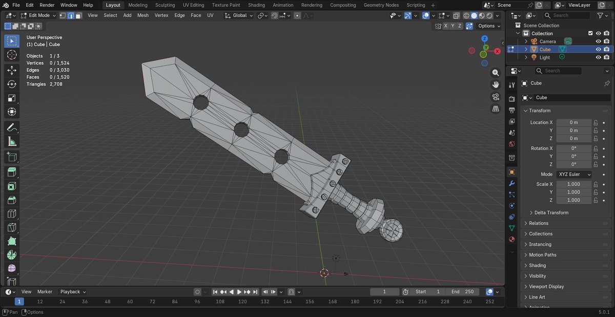 carlestenorio's tweet image. Una muestra del ejercicio que hicimos en la sesión online de ayer, con Blender.

Explique con apenas 4 herramientas de modelado: Loopcut &amp;amp; Extrude y Bevel &amp;amp; Inset,  se puede conseguir muchos resultados a partir de un cubo. 
#VallhallaLotus #Blender #FreeWebinar #GameArt