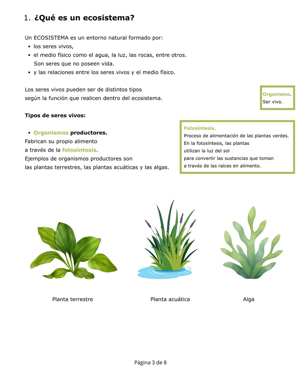 EliaZapico's tweet photo. En lectura fácil son muy importantes los elementos paratextuales, como los índices, las glosas y las imágenes. ¿Quieres saber cómo adaptar tus materiales a lectura fácil?
#Lecturafácil
#BlogEducativo
#CienciasNaturales
#Losecosistemas
#EducaciónPrimaria
https://t.co/CgV3KC457U https://t.co/Y0r1KExaqY