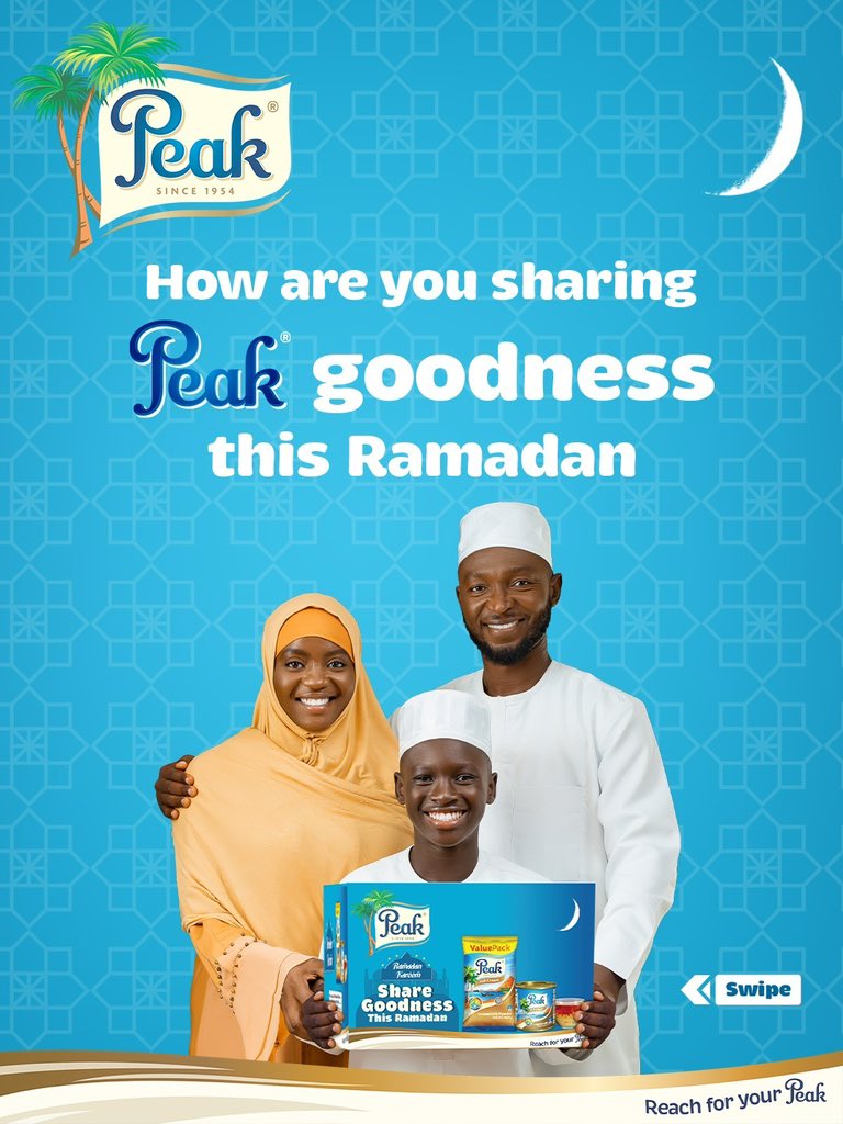 PeakMilk's tweet photo. Share goodness this Ramadan and stand a chance to win exciting gifts! ๐
Post a picture or video, use the hashtag and tag us.
Letโs celebrate the moments that make Ramadan special ๐ค
#PeakMilk #PeakRamadan #ShareGoodness https://t.co/DQXs3zqV8X