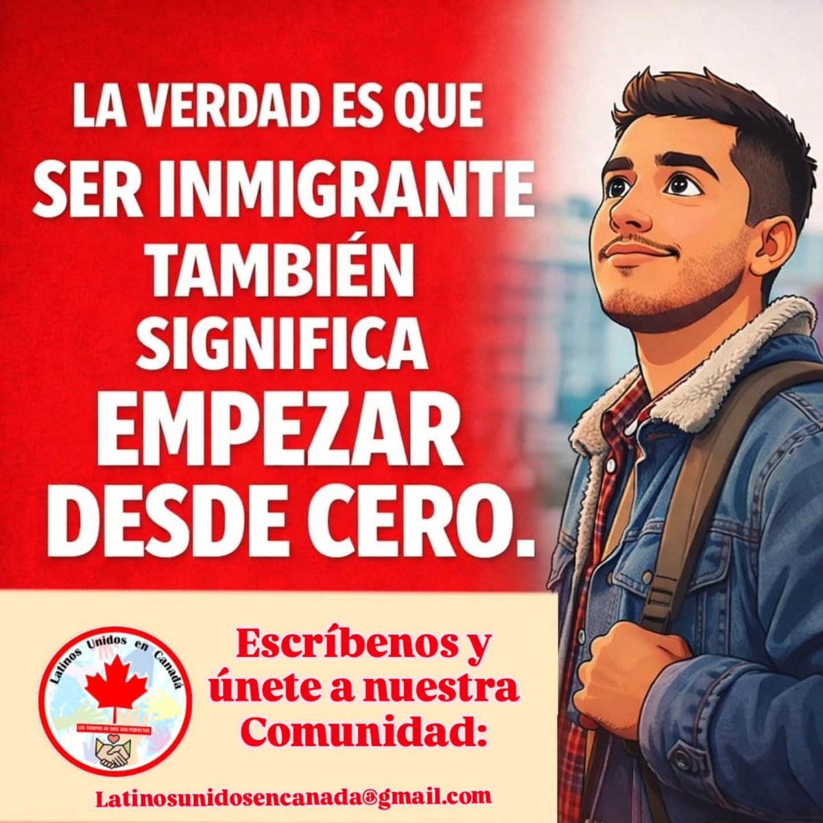 LatinosLUC's tweet photo. Ser inmigrante es tener la valentía de comenzar de nuevo, aprender cada día y seguir adelante con esperanza, incluso cuando el camino no es fácil.

Escríbenos y únete a nuestra Comunidad:
latinosunidosencanada@gmail.com

#InmigrantesEnCanada 
#inmigrantesporelmundo
 #NuevaVida
  #latinosunidosencanada