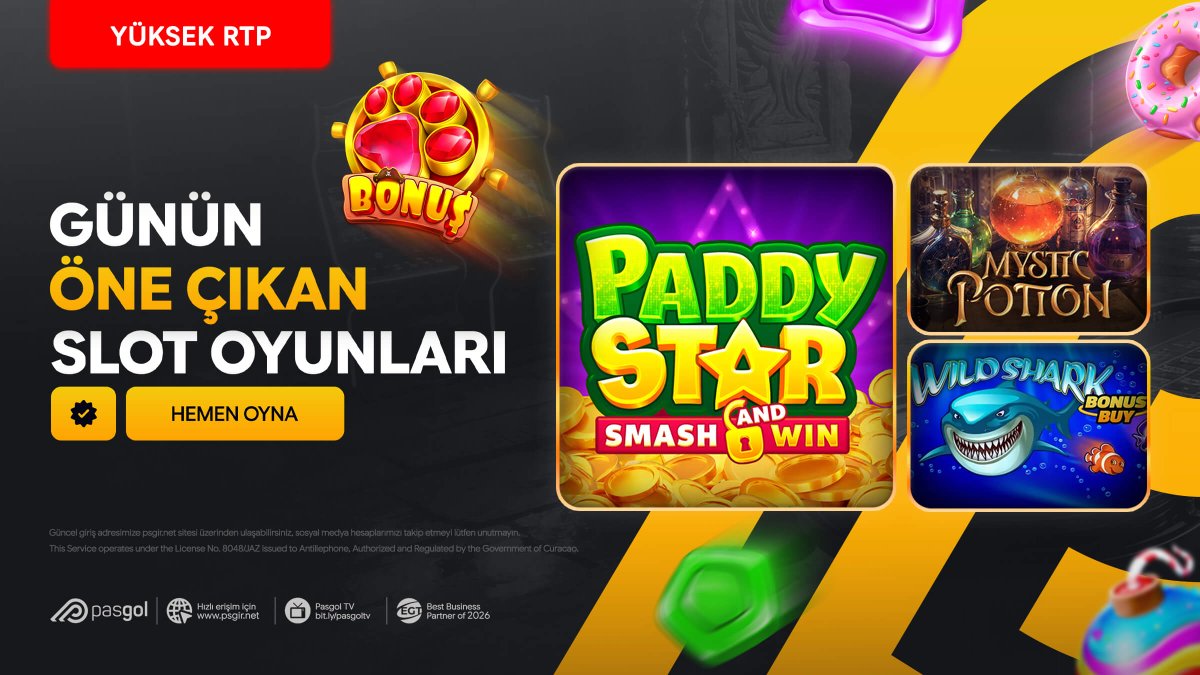 Şansını Pasgol’de Keşfet, Günün Kazandıran Slot Oyunları ile Kazançları Yakala!💸

🔸Paddy Star
🔸Mystic Potion
🔸Wild Shark Bonus Buy

🎰Şansı Yakala🍀
🔗bit.ly/pasgolsocial

#pasgol #pasgolgiriş #slot #deneme #denemebonusu #denemebonusuverensiteler