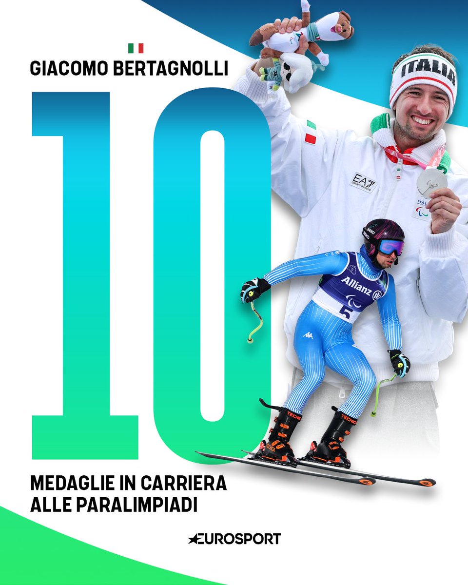 Eurosport_IT's tweet image. Jack ha raggiunto cifra tonda ma non ha intenzione di fermarsi 🥇

#Paralympics #MilanoCortina2026 #Paralimpiadi