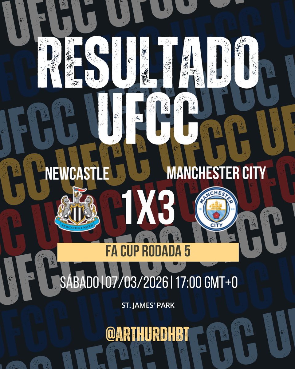 arthurdhgames's tweet photo. Manchester City Football Club conquista o cinturão.
 
#NewcastleUnitedFootballClub #ManchesterCityFootballClub #StJamesPark #Rodada5 #EmiratesFACup #UFCC https://t.co/bCVHZqUdyo