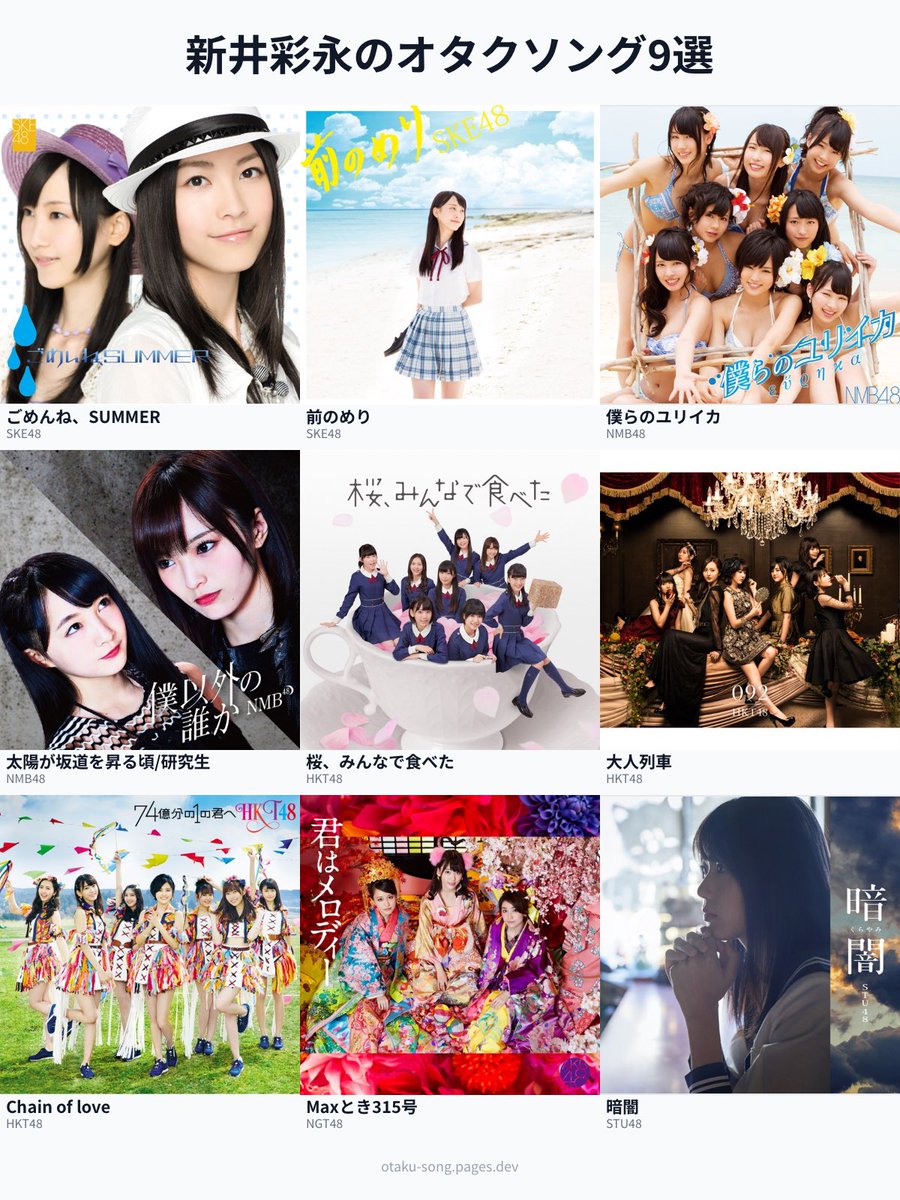 新井彩永(AKB48) tweet media