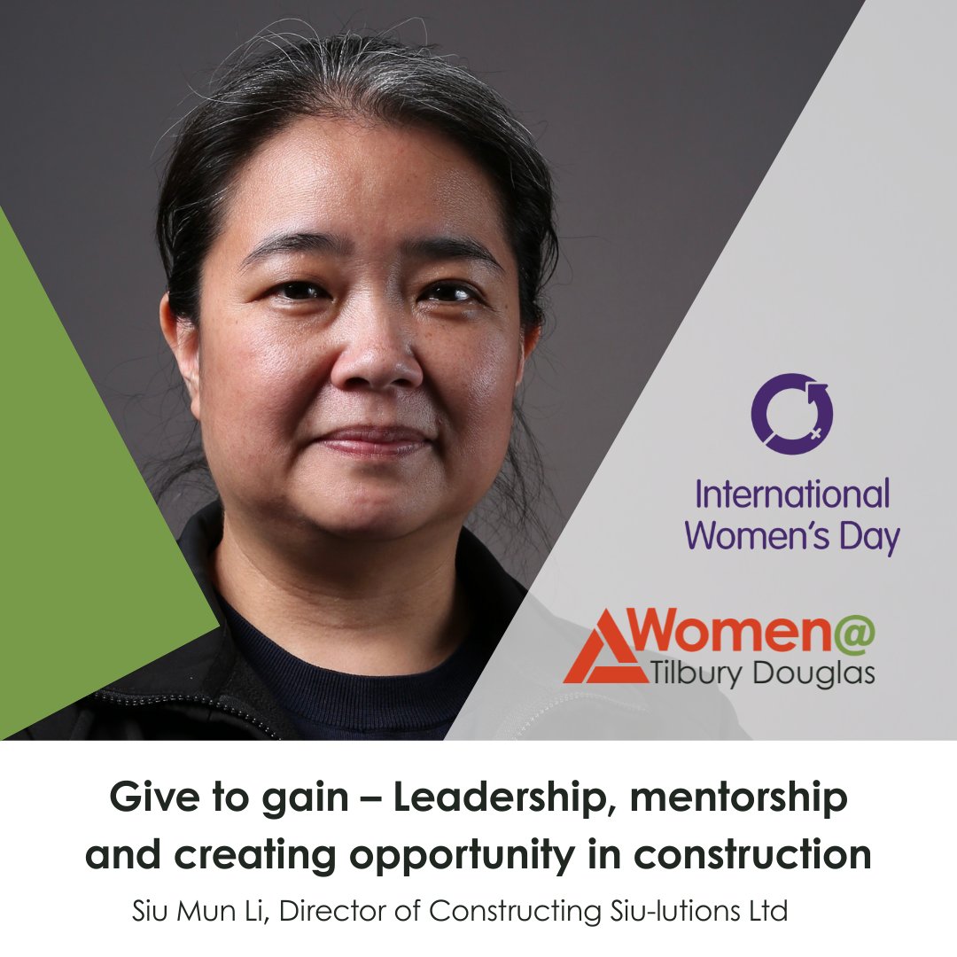 Tilbury_douglas's tweet image. Yesterday, our Women’s Network hosted an #InternationalWomensDay 26 webinar with the inspiring Siu Mun Li, Director of Constructing Siu-lutions Ltd. 

Siu shared powerful insights from over 20 years delivering major UK infrastructure projects, reflecting on leadership! #Diversity