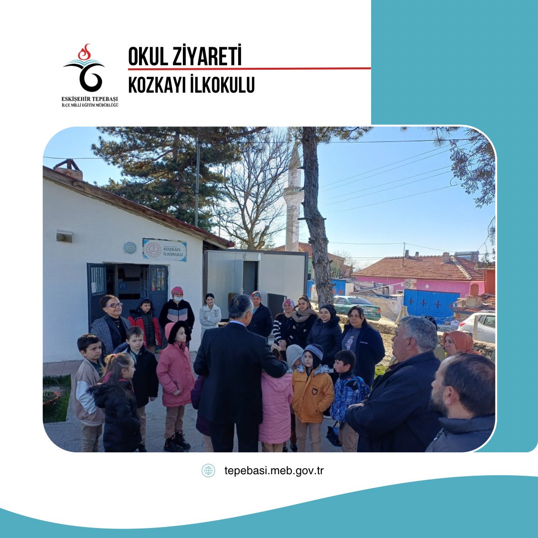 TepebasiMem's tweet photo. İlçe Millî Eğitim Müdürümüz Mehmet Faideci ve Şube Müdürümüz Mehmet Kına, Kozkayı İlkokulu’nu ziyaret etti.

Gerçekleştirilen ziyarette öğretmenlerimiz, öğrencilerimiz ve velilerimizle bir araya gelinerek eğitim-öğretim faaliyetleri üzerine değerlendirmelerde bulunuldu. Okul ortamında yürütülen çalışmalar yerinde incelenirken, öğretmenlerimizle görüş alışverişinde bulunuldu.