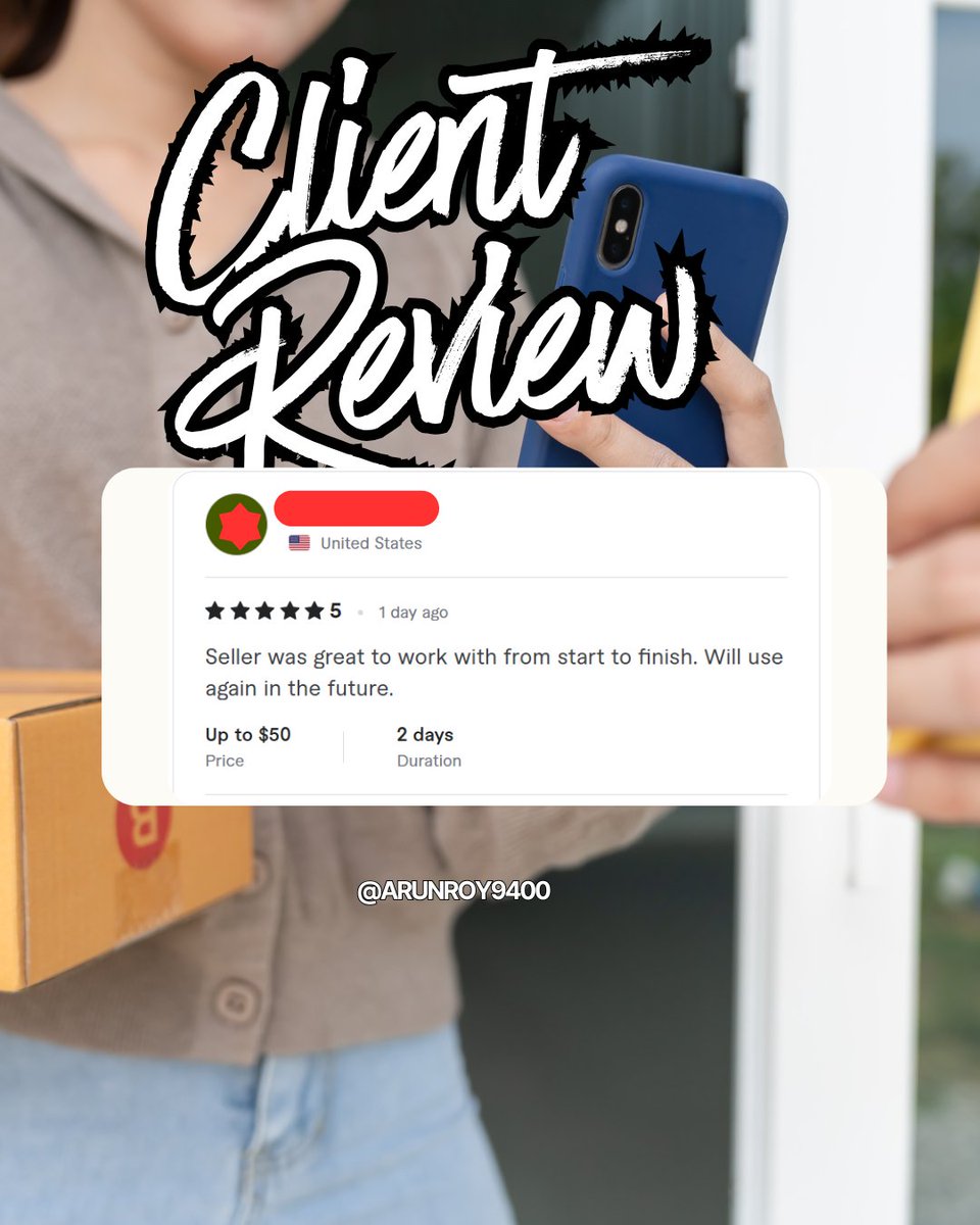 arunroy9400's tweet image. Just received another 5⭐ on @fiverr 

Helping businesses create custom dynamic QR codes with logo that look professional and attract more scans.
Perfect for:
✔ Websites
✔ Business cards
✔ Marketing campaigns
✔ Social media links
Need a branded QR code?📩 DM me.
#Fiverr