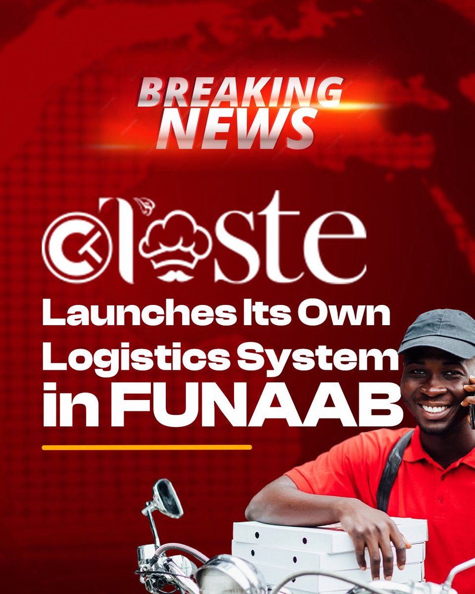 ct_taste's tweet image. FOOD DELIVERY JUST GOT A MAJOR UPGRADE ON CAMPUS! 🔥

CTtaste is no longer just a food ordering platform…
We now operate our own structured logistics system right here in Funaab.

#cttatse #fooddelivery #restaurant
#funaab #foodvendor